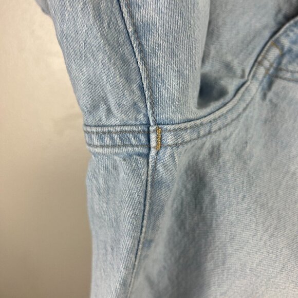 Madewell Slim Demi-Boot Jeans Size 33 Petite Bellmeade Light Wash High Rise - Picture 7 of 12